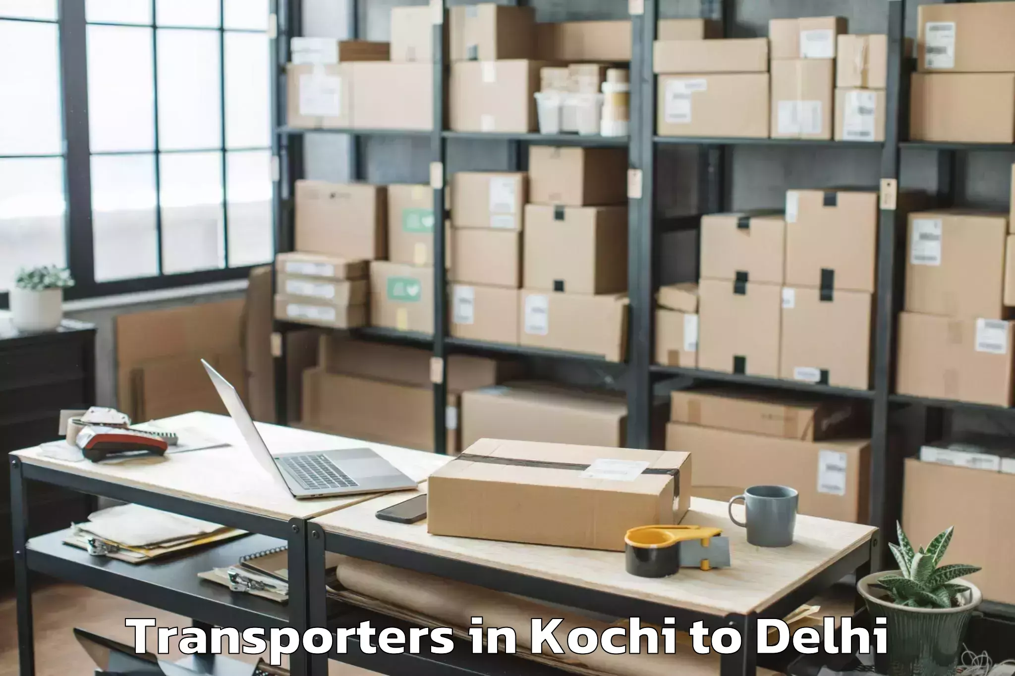 Kochi to Iit Delhi Transporters Booking